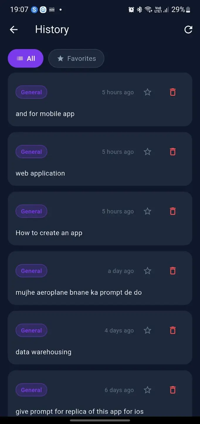 Prompt Optimizer - History